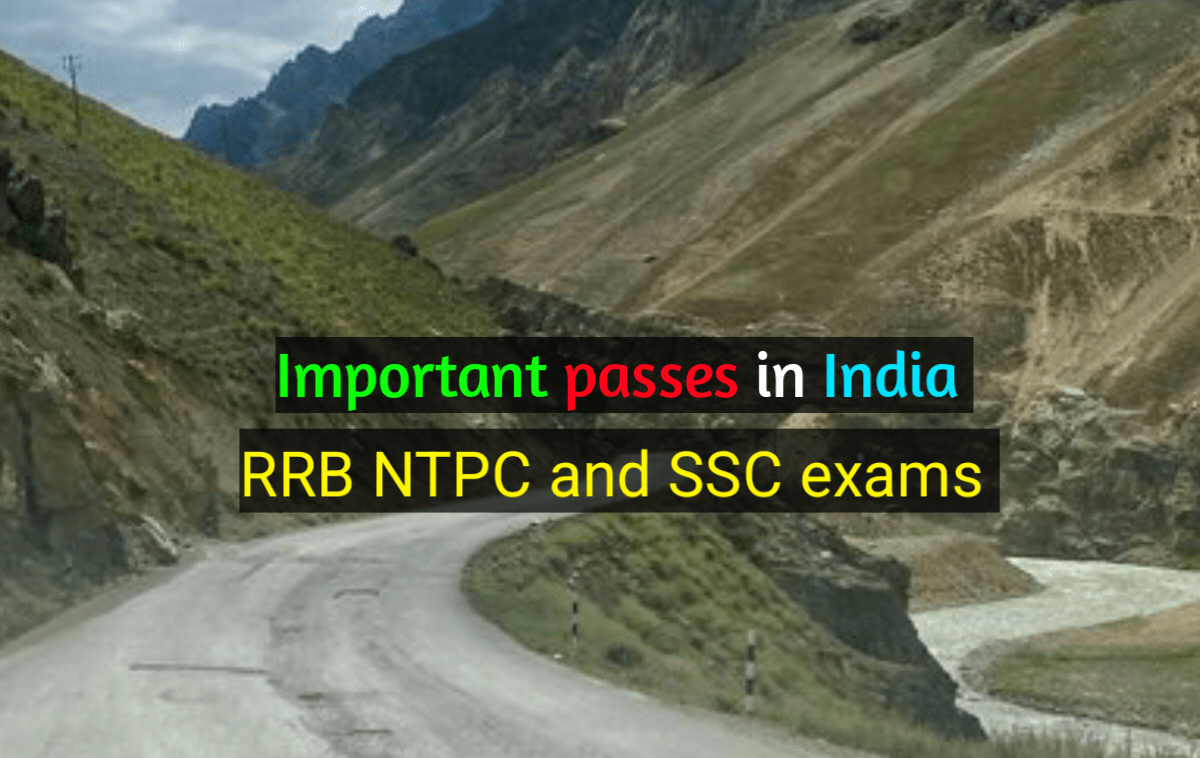Important passes of India
