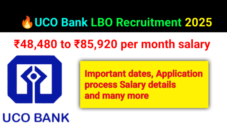 UCO Bank LBO Recruitment 2025