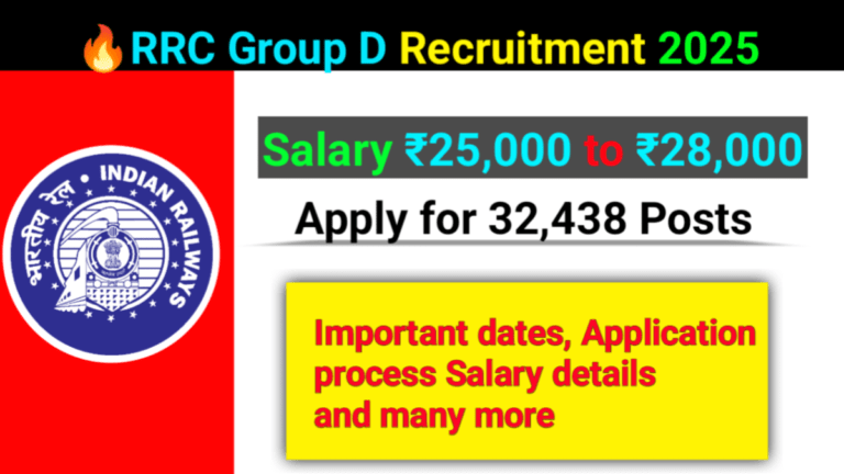 RRC Group D notification 2025
