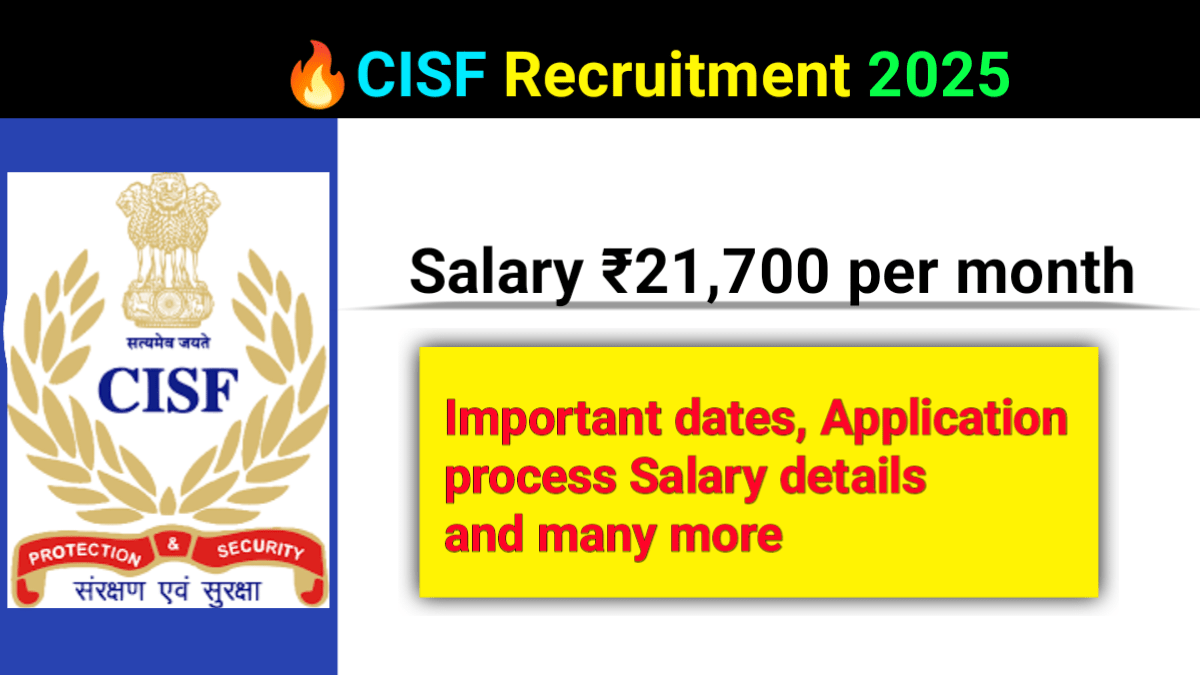 CISF Recruitment 2025