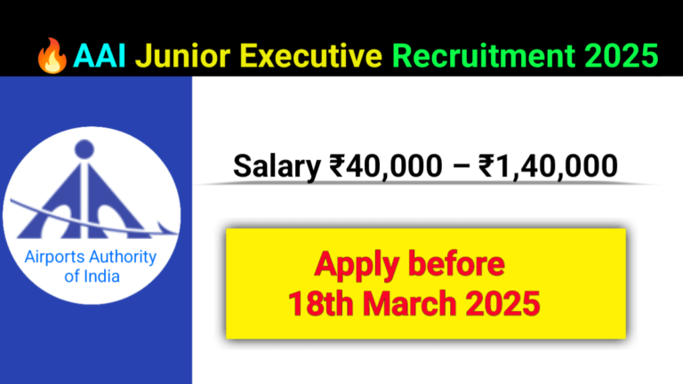 AAI Junior Executive Recruitment 2025